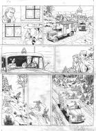 HARRY DICKSON : Planche originale page 35 Tome 10 Harry Dickson Les gardiens du diable par Philippe Chapelle